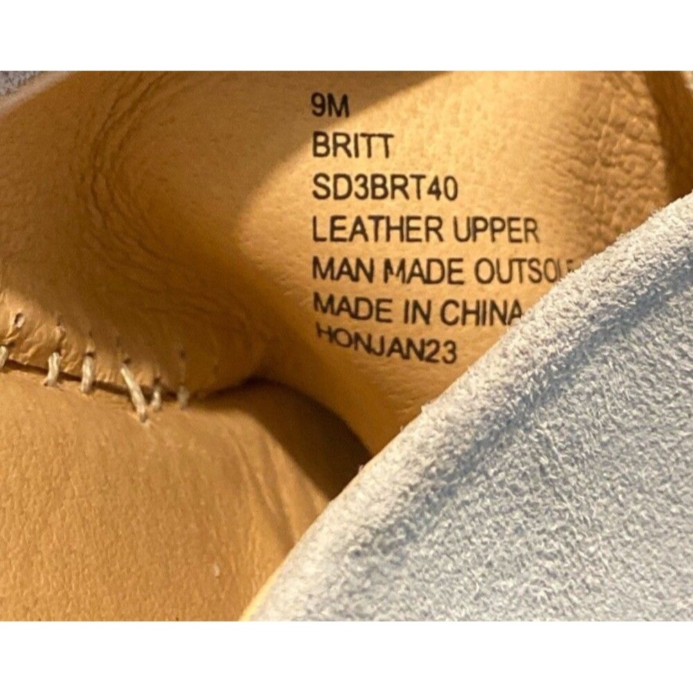 Splendid Britt Size 9M Beige Suede Leather‎ Espadrille Wedge Sandals Slide - Picture 11 of 11